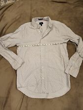 GANT Rugger New Haven Oxford Patterned Button Down Shirt Gray Small EUC