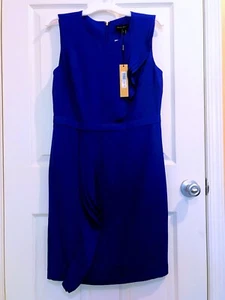 NWT Donna Karen New York Dress Sapphire Blue Size 10 - Picture 1 of 4