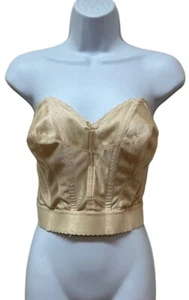 Vintage PROMISE BY POIRETTE Bustier Corset Brassiere Bullet Bra 40C Union Made - Picture 1 of 9