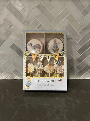 NEW Peter Rabbit By Beatrix Potter Meri Meri Easter Cupcake Kit 24 Cups Toppers - Image 1 of 2
