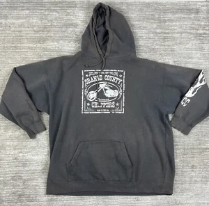 Orange County Choppers Hoodie Sweater Mens 2XL Gray Biker Graphic Pullover - Picture 1 of 16