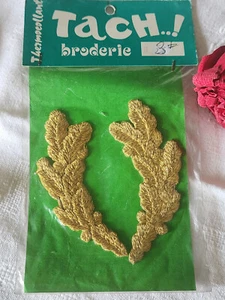 Ancien patch vintage thermocollant "dorée armée" broderie customisation T14 - Picture 1 of 4