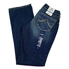 New Ariat Womens Spitfire Jeans Mid Rise Boot Cut Denim Stretch Fit Dark 32 X 35