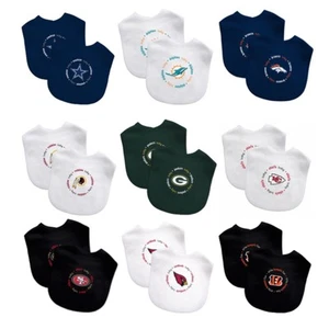 NFL 2pk Baby Bib - Pick Your Team - Picture 1 of 21