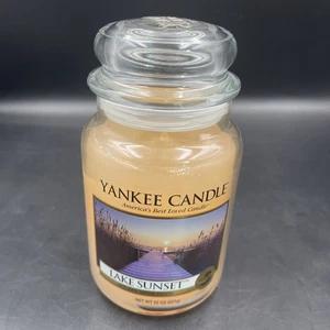 Yankee Candle Retired Lake Sunset Fresh Large 22 oz. White Label New Old Stock - Picture 1 of 6