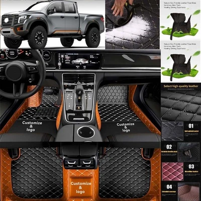 For Nissan Titan Car Floor Mats Custom Waterproof Luxury Carpets Auto Liner - Imagem 1 de 4