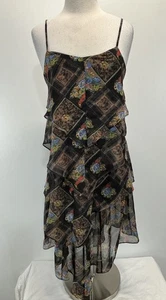 Free People Daisy Chain Dress Size 4 Layered Flowy Boho Tiered Fairy Sheer Flowy - Picture 1 of 8