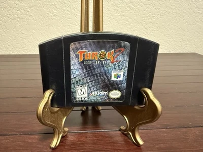 Turok 2: Seeds of Evil (Nintendo 64, 1998) N64 - Authentic - TESTED & Working ! - Image 1 of 4