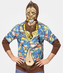 VTG Y2K Volcom Monkey Suit Full Zip Hoodie Costume Size Large - Picture 1 of 9