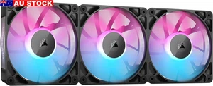 CORSAIR Icue Link RX120 RGB 120Mm PWM Fans - Triple Pack - Black - Picture 1 of 8