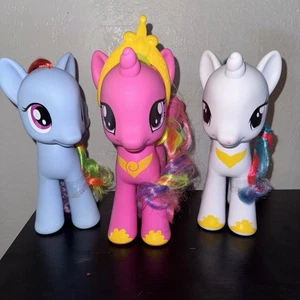 SET BESTEHEND AUS 3 HASBRO MY LITTLE PONY FIGUREN 8" RAINBOW DASH PRINCESS CANDANCE SPARKLE - Bild 1 von 16