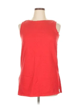 Camiseta roja sin mangas Newport News para mujer 1X Plus Foto 1 de 4