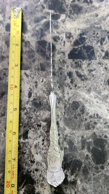 ANTIQUE c1915 UNITED STATES OF AMERICA 🇺🇸  SILVERPLATED MASTER BUTTER KNIFE 🧈 - Image 1 of 4