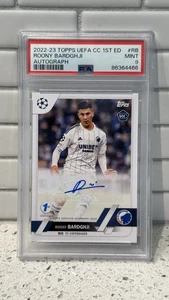 2022-23 Topps 1st Edition Roony Bardghji Rookie Auto /75 PSA 9 Copenhagen Barca - Picture 1 of 2