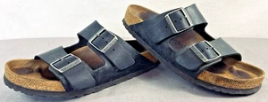 Birkenstock Women’s Brown Leather Arizona Sandals Size US8 EUR39 Made In Germany - Picture 1 of 22