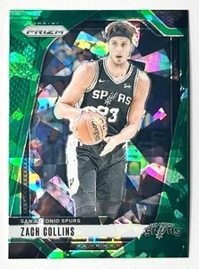 2024-25 Prizm Zach Collins verde ghiaccio incrinato Prizm rifrattore SP #197 speroni raro - Foto 1 di 12