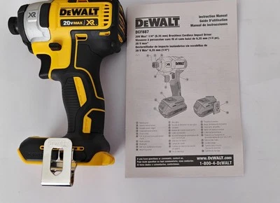 Nuevo DeWALT 20 Voltios 20v Max XR Sin Escobillas Inalámbrico 1/4" Destornillador de Impacto DCF887 Foto 1 de 2
