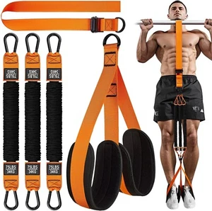 Pull-Up Resistance Bands Set with Foot Strap β 3Γ34kg Heavy-Duty Bands for Calis - Picture 1 of 11