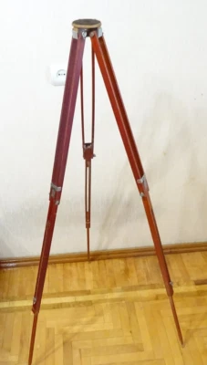 Retro Vintage rare Wooden Soviet folding TRIPOD for camera - Image 1 of 4