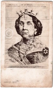 Cdv Reine Isabelle II d'Espagne.España.Caricatura.Caricature.Borbon.Photo Lampué - Picture 1 of 3