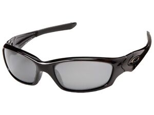 Oakley Straight Jacket Polarized Sunglasses 12-935 Polished Black/Black Iridium