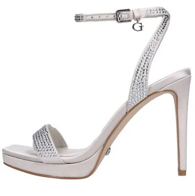 FLJZACSAT03 Sandali GUESS Donna Argento Amu028_gues - Immagine 1 di 4