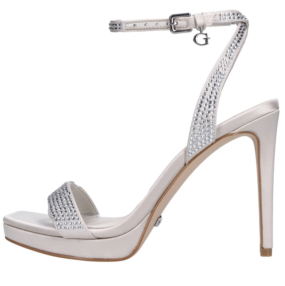 FLJZACSAT03 Sandali GUESS Donna Argento Amu028_gues - Immagine 1 di 4