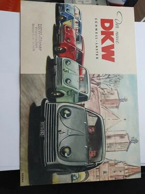 FOLLETO DE VENTAS DKW AUTO UNION/SURTIDO DE FOLLETOS ORIGINALES DE SALA DE EXPOSICIÓN Foto 1 de 2
