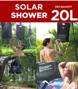 20L Outdoor Camping Solar Heated Water Pipe Camp Solar Shower Bag Portable Bag - Picture 1 of 7
