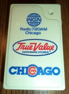 Chicago Cubs WGN Radio 720AM -Vintage Portable 1987 Game Giveaway - Picture 1 of 6