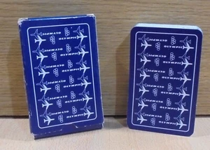 OLYMPIC AIRWAYS ADVERTISIGN VTG PLAYING CARDS DECK - Picture 1 of 13