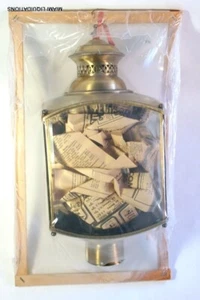 Amerikanische Laterne 301 WB Pfostenleuchte Antik Messingfuß Vintage - Bild 1 von 2