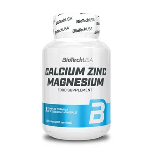 (63,89 EUR/kg) Biotech USA Calcium Zinc Magnesium 100 Tabletten NEU OVP - Bild 1 von 1