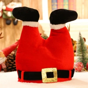 Plush Christmas Hats Clown Pants Leg Hat Home Decorative Boys and Girl Celebrate - Picture 1 of 10
