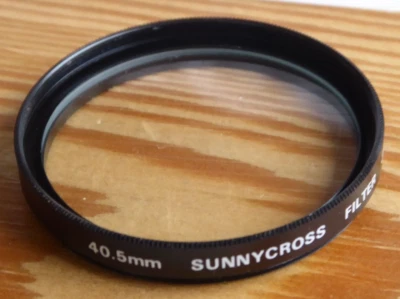 40.5mm Cross Screen / SUNNYCROSS  Filter Made in Japan New Old Stock Boxed - Image 1 of 4