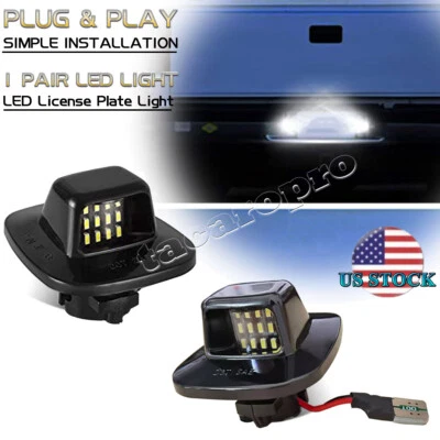 Par de luces LED completas para matrícula Fot 88-00 camioneta Chevy GMC C/K 1500 2500 3500 Foto 1 de 4