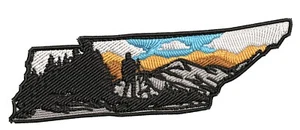 Hiking Tennessee State Patch Embroidered Iron-On Applique Travel Souvenir - Picture 1 of 11