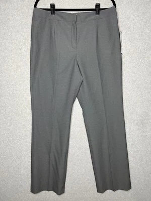 Le Suit Dress Pants Gray Size 12 Ladies NWT 35x32 High Rise - Image 1 of 4