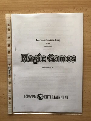 Magic Games I Wandgerät Gerätebeschreibung/Betriebsanleitung - Bild 1 von 3