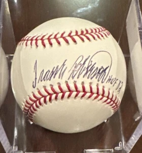 FRANK ROBINSON SIGNED OFFICIAL MAJOR LEAGUE BASEBALL INSCRIBED "HOF 82" - Picture 1 of 3