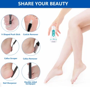 ELECTRIC CALLUS SHAVER Rechargeable USB WATERPROOF Hard Skin Remover Foot File.. - Picture 1 of 27