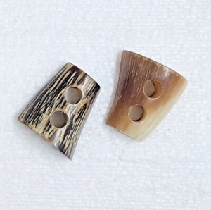 Real Horn Toggle Button 26mm 2 Hole 1" Barrel Duffle Coat Jacket Sewing Crafts - Picture 1 of 13