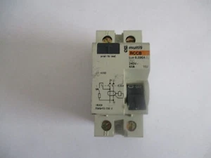 INTERRUPTOR CIRCUITO MERLIN GERIN 63 AMP 30mA RMG 63 030 2 DOBLE POLO RCCB - Imagen 1 de 1