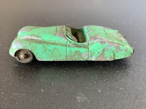 Antique Jaguar Tootsie Toy Car Chicago Vintage Green Convertible Metal