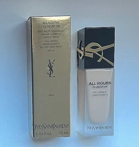 YSL All Hours Luminous Matte Foundation ~ MN4, 0,84 flüssige Unzen/25 ml Neu im Karton - Bild 1 von 3