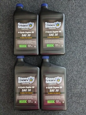 Aceite de motor de 4 ciclos SAE 30 - STENS SHIELD - (4) botellas de 32 oz Foto 1 de 3