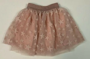 Girl's Btween Skirt Pink Tulle Stars  Size 4 - Picture 1 of 4