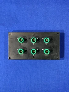 (6 in panel) Leviton Green 15 Series Male Cam Plug Receptacle 125A 15R21-TG - Picture 1 of 2