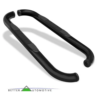 FOR 02-08 DODGE RAM 1500/03-09 RAM 2500 3500 REGULAR CAB 3" BLACK SIDE STEP BARS - Изображение 1 из 4