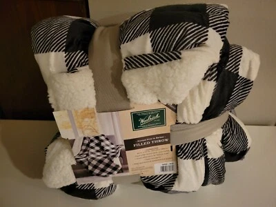 Woolrich Oversized Faux Mink To Cozy Berber Down Alternative Filled Throw New  - Image 1 of 4